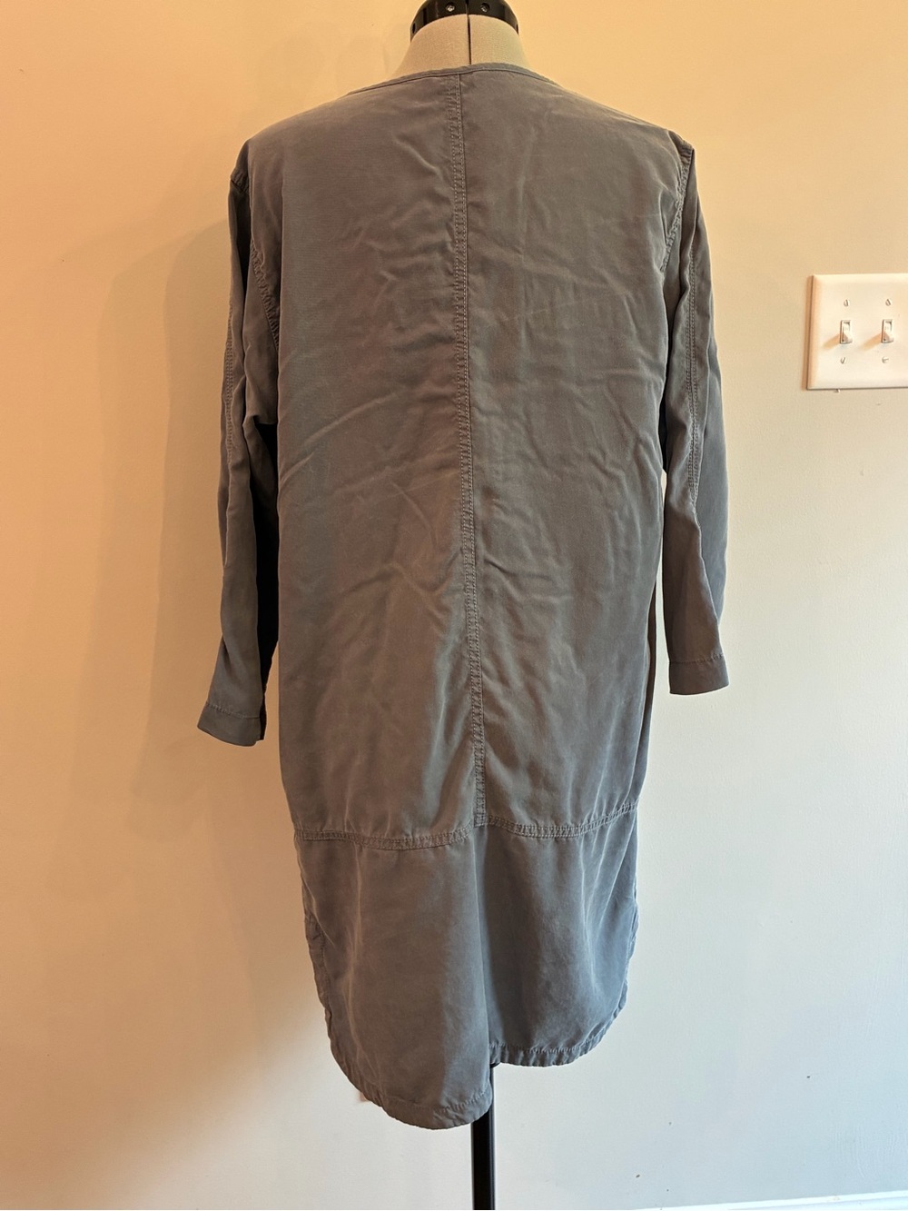 GAP Slate Blue Button-Front Tunic Dress 0012 - Picture 5 of 9